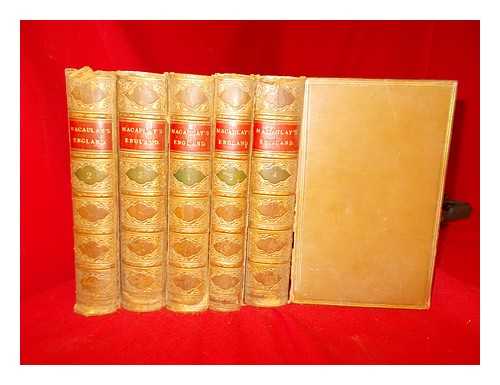 MACAULAY, THOMAS BABINGTON MACAULAY BARON (1800-1859) - The history of England from the accession of James II. By Thomas Babington Macaulay, in 5 volumes