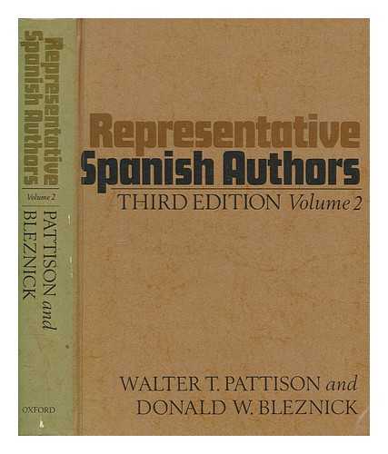 PATTISON, WALTER THOMAS - Representative Spanish authors. Vol.2