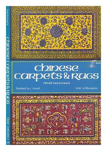 HACKMACK, ADOLF - Chinese carpets and rugs