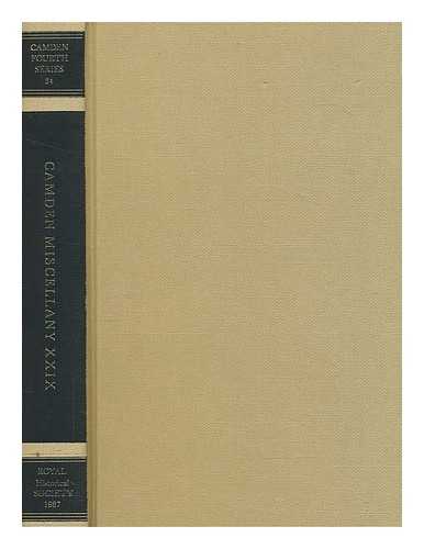 CAMDEN SOCIETY (GREAT BRITAIN) - Camden miscellany, vol. XXIX