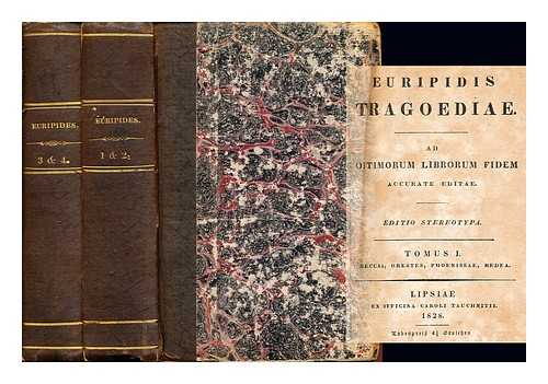 OFFICINA CAROLI TAUCHNITII - Euripidis Tragoediae: ad optimorum liborum fidem: four volumes in two