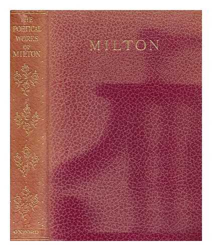 MILTON, JOHN (1608-1674) - The poetical works of John Milton