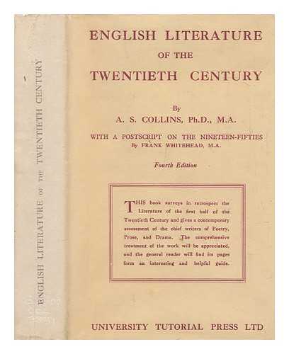 COLLINS, ARTHUR SIMONS - English literature of the twentieth century