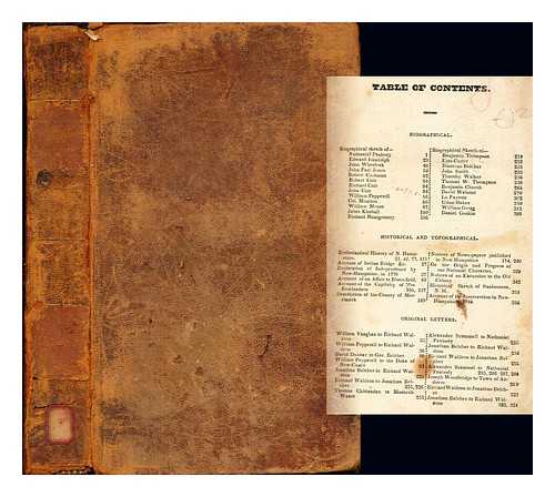 MULTIPLE AUTHORS - Collections: Historical and Miscellaneous: 18th century: New Hampshire