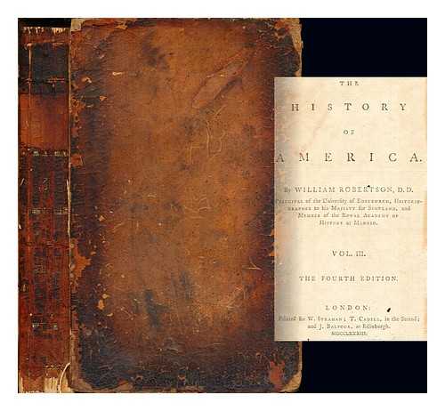 ROBERTSON, WILLIAM (1721-1793) - The history of America: vol. III