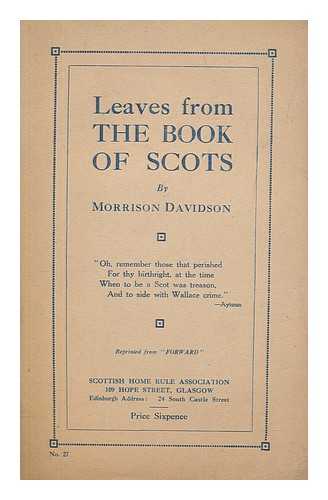 DAVIDSON, MORRISON - Leaves from the Book of Scots