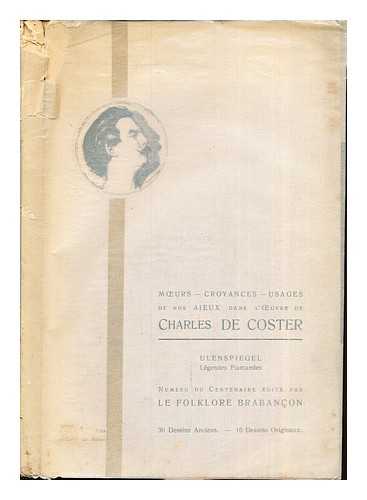 FOLKLORE BRAVANON - Le folklore dans l'oeuvre de Charles de Coster