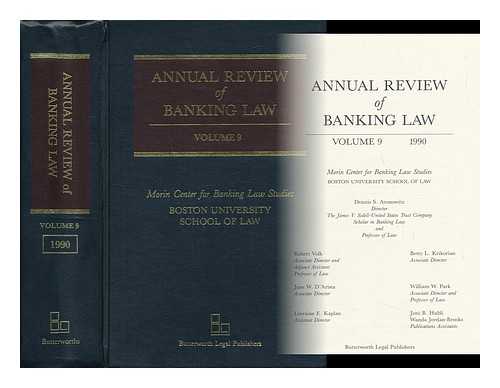MORIN CENTER FOR BANKING LAW STUDIES - Annual Review of Banking Law, Volume 9, 1990