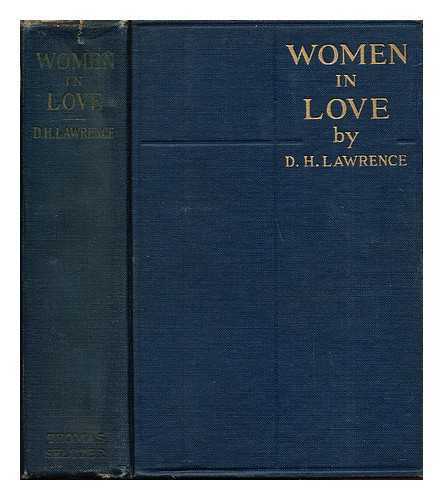 LAWRENCE, DAVID HERBERT (1885-1930) - Women in love