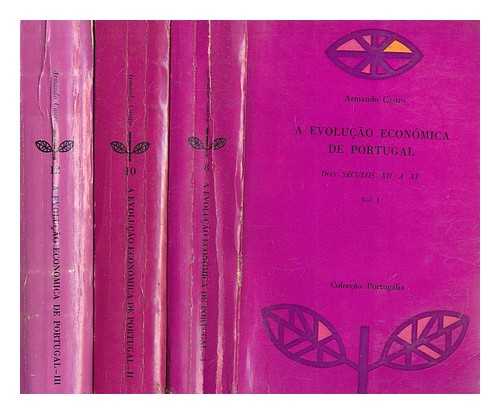 CASTRO, ARMANDO - A evoluo econmica de Portugal dos sculos XII a XV - 3 volumes