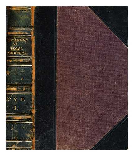 THOMAS GEE - Testament yr Ysgol Sabbathol : cynnwysa y cyfeiriadau cyflawnaf : nodiadau beirniadol, eglurhaol, a daearyddol : sylwadau ar eiriau ac arferion, &c ... . Cyf. 1 Matthew-Rhufeiniaid