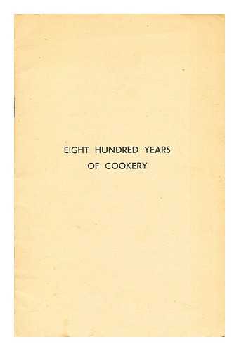 K.M.V - Eight Hundred Years of Cookery