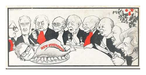 NEW STATESMAN - Thatcher and The Tory Cabinet: Christmas card