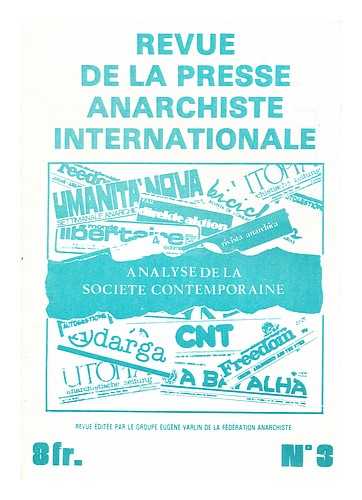 FDRATION ANARCHISTE (FRANCE). GROUPE EUGNE VARLIN - Revue de la presse anarchiste internationale, janvier 1982