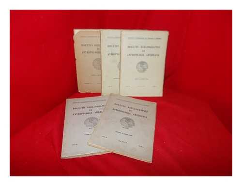 INSTITUTO PANAMERICANO DE GEOGRAFA E HISTORIA - Boletn de antropologa americana - 5 volumes