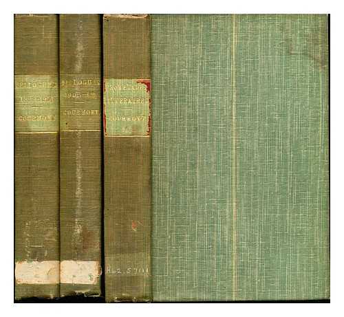 Gourmont, Remy de (1858-1915) - Promenades littraires: in three volumes