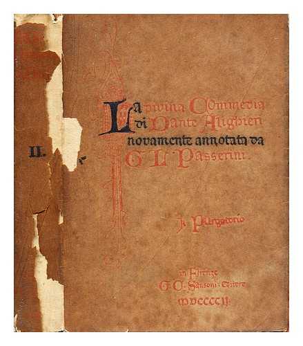 Alighieri, Dante. Passerini, G. L - La Divina Commedia di Dante Alighieri: novamente annotata da G. L. Passerini: II - Il Purgatorio