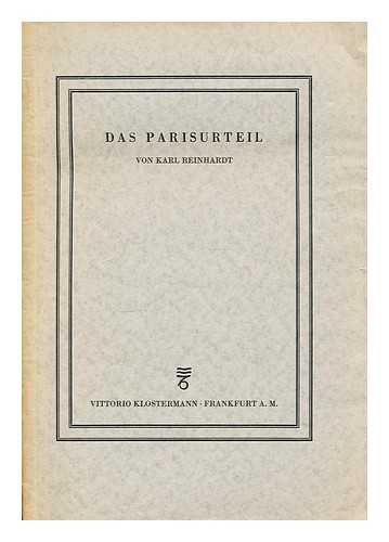 Reinhardt, Karl (1886-1958) - Das Parisurteil