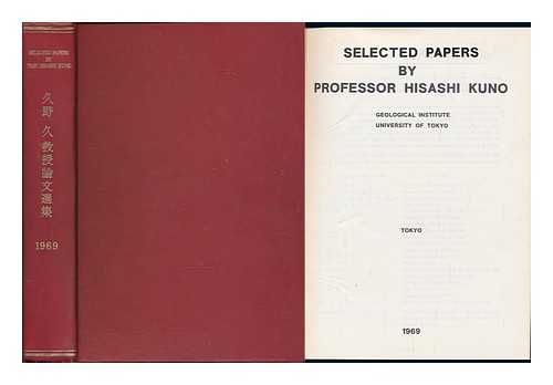 KUNO, HISASHI (1910-1969) - Selected Papers