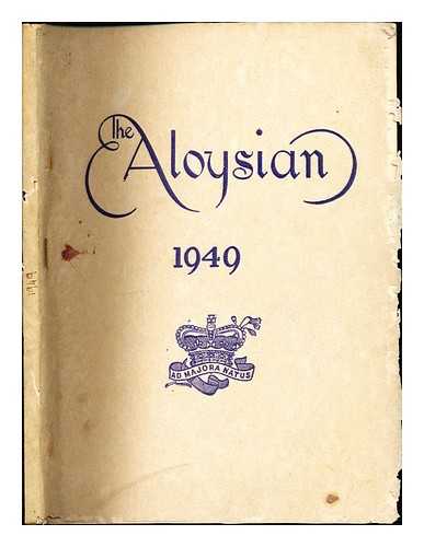 St. Aloysius College - The Aloysian: 1949