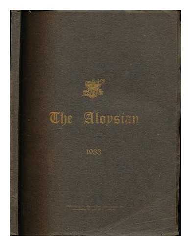 St. Aloysius College - The Aloysian: 1933