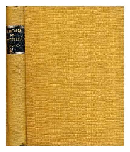 Reinach, Salomon (1858-1932) - Rpertoire de peintures du moyen ge et de la Renaissance (1280- 1580) - volume 5