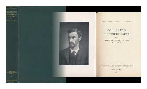 DINES, WILLIAM HENRY (1855-1927) - Collected Scientific Papers of William Henry Dines