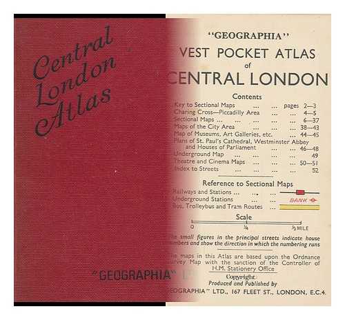 GEOGRAPHIA - 'Geographia' Vest Pocket Atlas of Central London