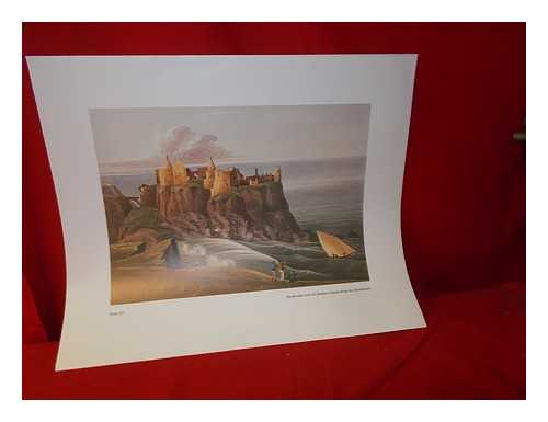 Anonymous. Northern Ireland 19th Century Colour Reprints - South-east view of Dunluce Castle from the Rockheads: Plate 20