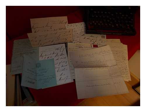 Abbot Family, Token House, Westminister - Cache, Small Archive of Manuscript Material, Contemporary Ephemera, Death Notices, Funeral Announcements, Original Correspondence, ect