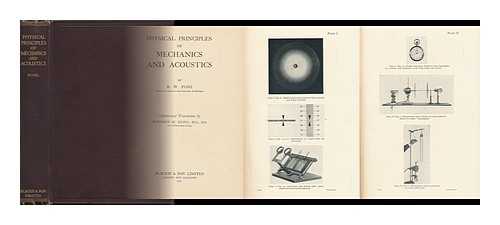 POHL, ROBERT WICHARD (1884-1976) - Physical Principles of Mechanics and Acoustics