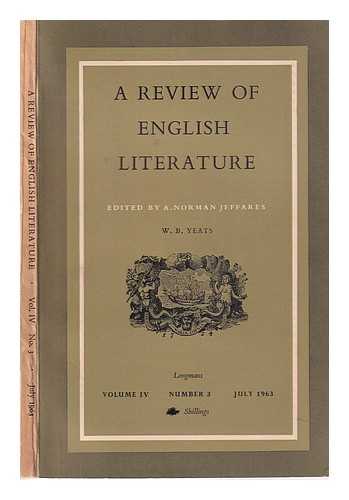 Jeffares, A. Norman - A Review of English Literature/ Vol. 4, No. 3, July 1963