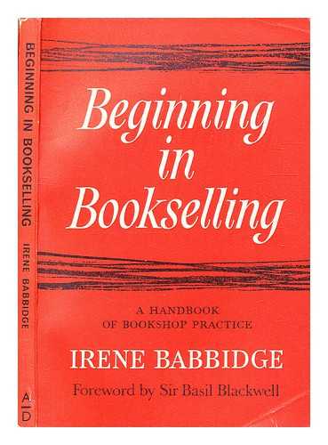 Babbidge, Irene - Beginning in bookselling
