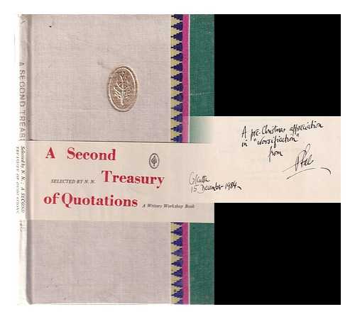 N.N - A Second treasury of quotations