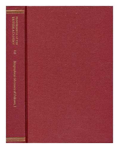 British Academy - Proceedings of the British Academy. 115, Biographical memoirs of fellows, I