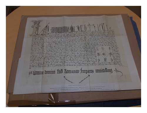 Ludwig of Bavaria. Berlin State Archives - Execution of a certificate Ludwig of Bavaria for the Teutonic Order