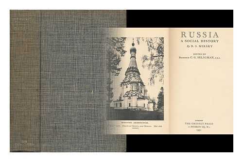 MIRSKY, D. S. - Russia - a Social History