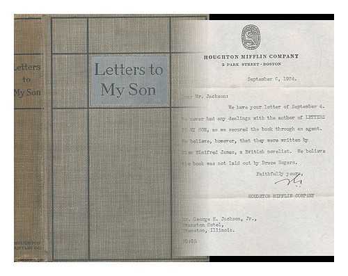 JAMES, WINIFRED - Letters to My Son