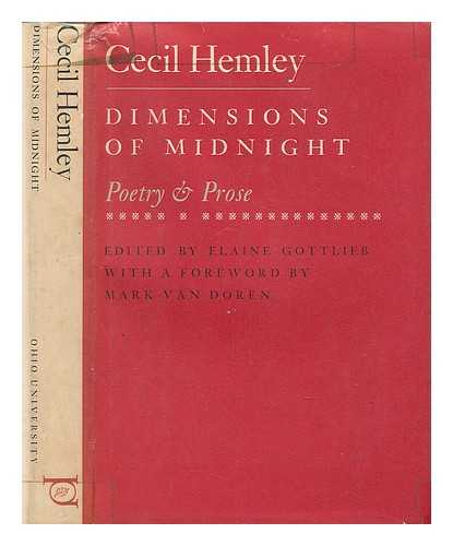 HEMLEY, CECIL - Dimensions of Midnight - Poetry & Prose