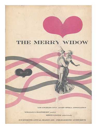 LOS ANGELES CIVIC LIGHT OPERA ASSOCIATION - The Merry Widow (Theater Program) - Fourteenth Annual Season 1951 - Philharmonic Auditorium