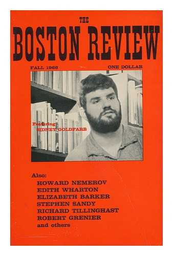 SALONSTALL, STEPHEN. MAYO, TIMOTHY - The Boston Review - Volume I, Fall, 1966, Number 1