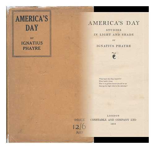 PHAYRE, IGNATIUS - America's Day - Studies in Light and Shade