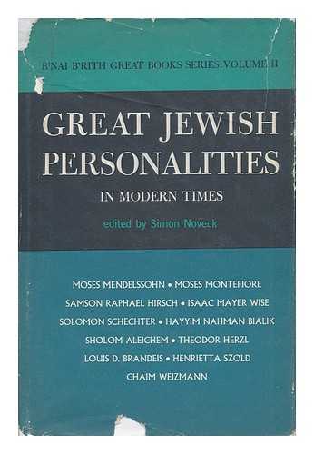 NOVECK, SIMON - Great Jewish Personalities in Modern Times