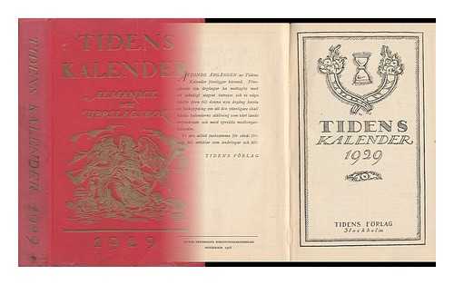TIDENS - Tidens Kalender 1929 - Almanack Och Uppslagsbok