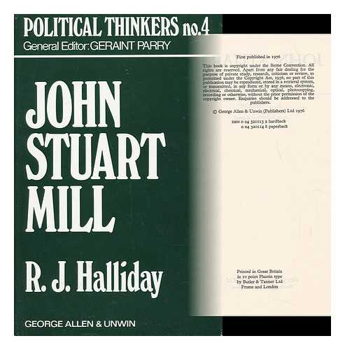 HALLIDAY, RICHARD JOHN - John Stuart Mill