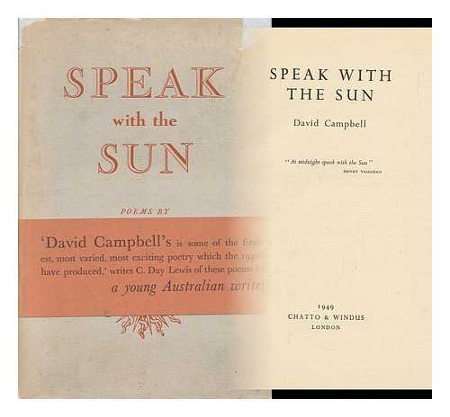 CAMPBELL, DAVID WATT IAN - Speak with the Sun