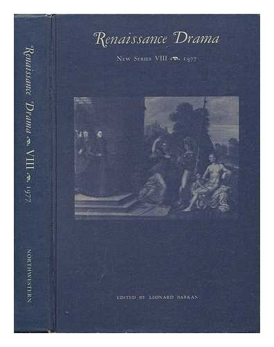 BARKAN, LEONARD - Renaissance Drama - New Series VIII, the Celebratory Mode