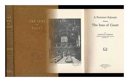 COMEGYS, CORNELIUS (B. 1858) - A Summer Sojourn Among the Inns of Court, by Cornelius Comegys...