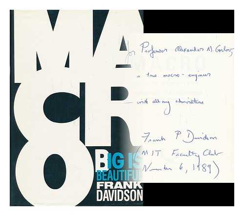 DAVIDSON, FRANK. COX, JOHN STUART - MacRo - Big is Beautiful