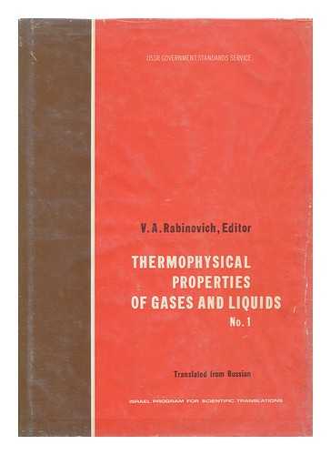 RABINOVICH, V. A. - Thermophysical Properties of Gases and Liquids No. 1
